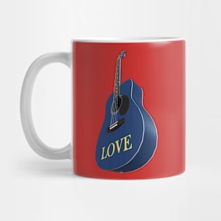 Blue Guitar – Music be the food of love Mug